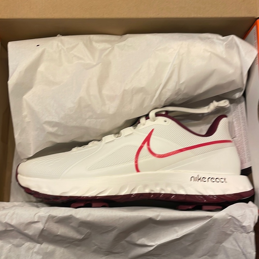 DS Nike React Infinity Pro spikeless Golf Shoes Size 10